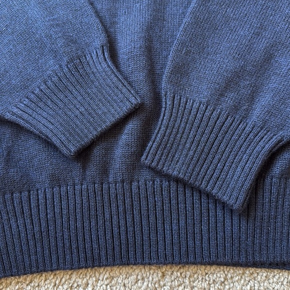 Rodd and Gunn Navy Merino Wool Crewneck Casual Logo Sweater - Picture 5 of 11